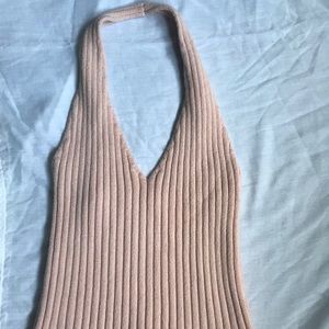 Pink halter top